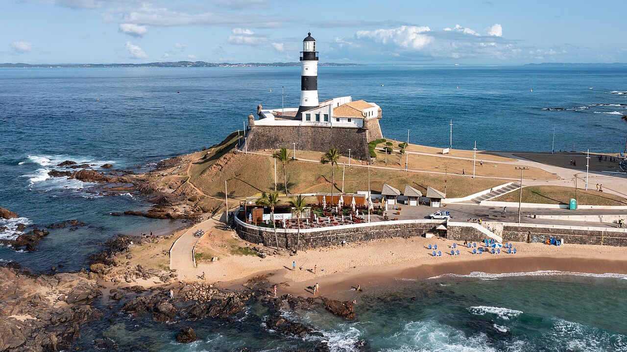 Farol da Barra - Salvador, Bahia, vista aérea