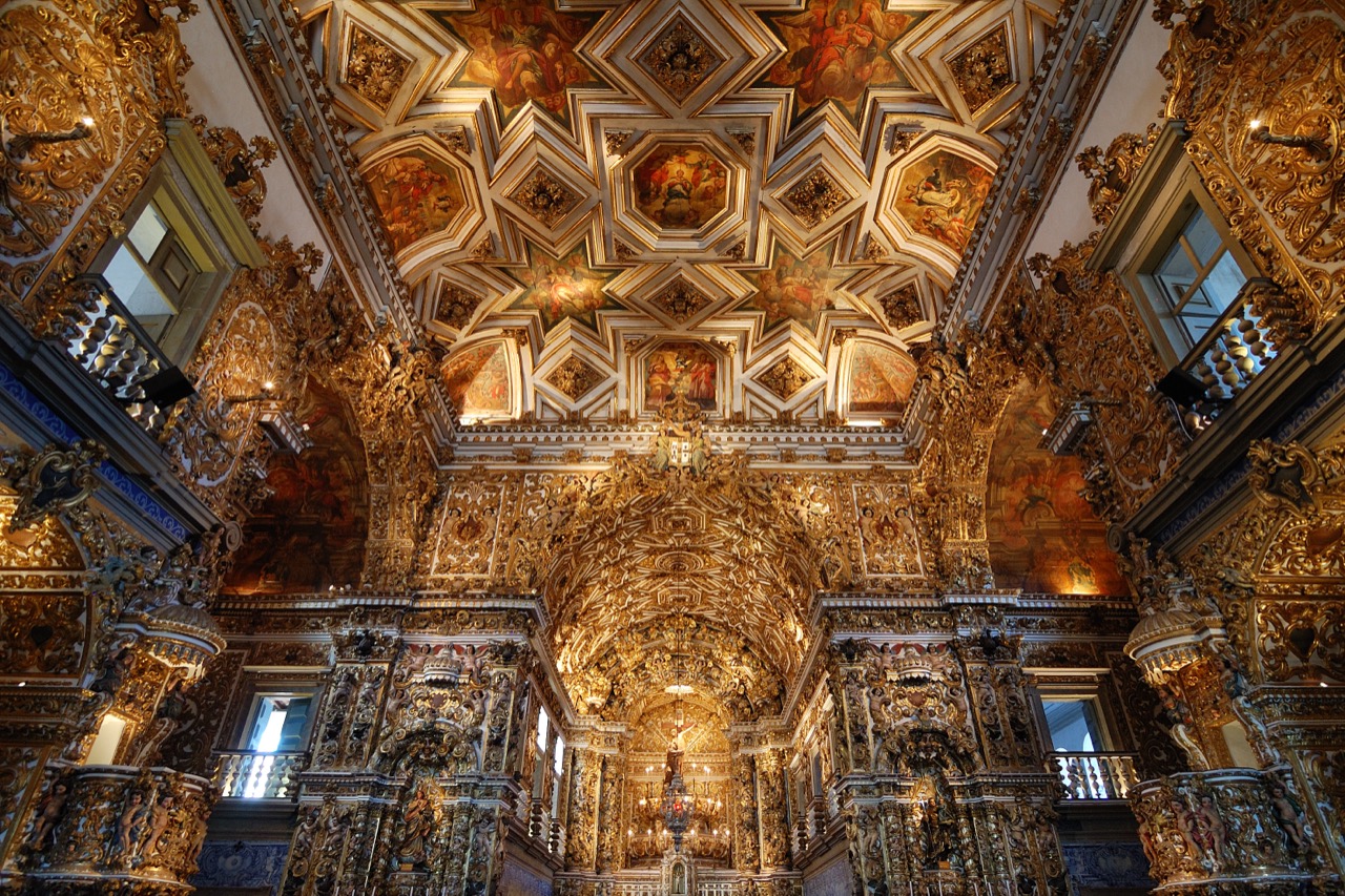 Interior dourado da Igreja de São Francisco - Salvador